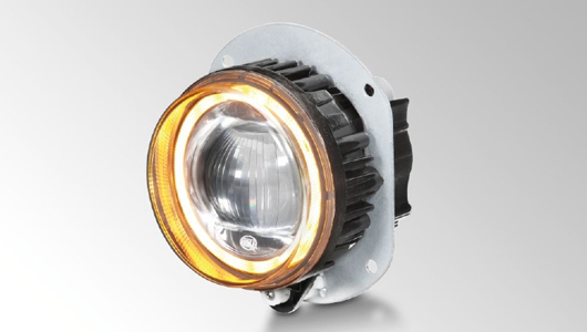 Innovative 90 mm L4060, round LED headlamp from HELLA