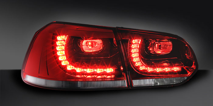 LED機能付きのコンビネーションリアランプ、VW Golf VI