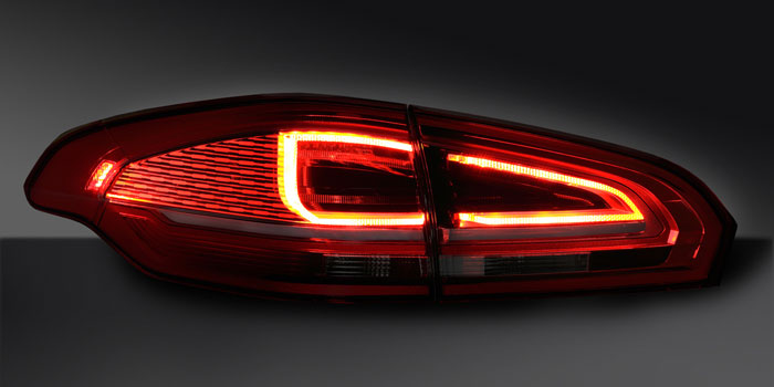 Rear combination lamp with LED functions, Ford S-Max
