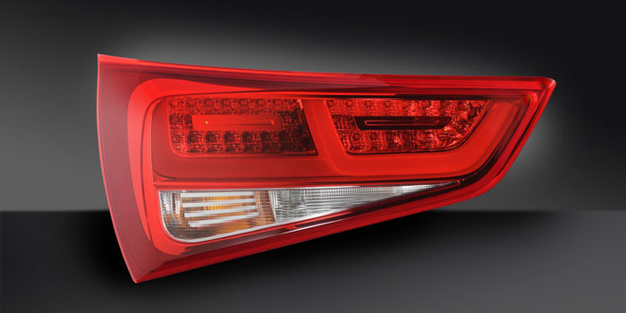 Rear combination lamp with LED functions, Audi A1