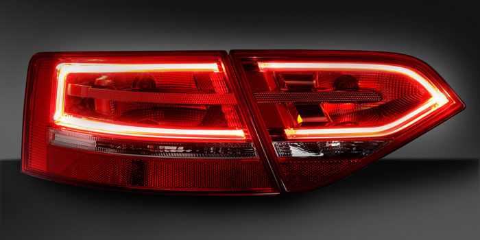 Combination rear lamp with LED functions, Audi A3 convertible