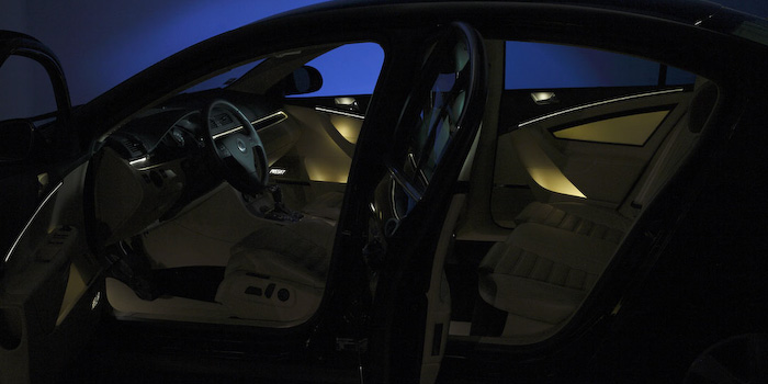 Ambient interior lighting, warm white (Innovation Car)