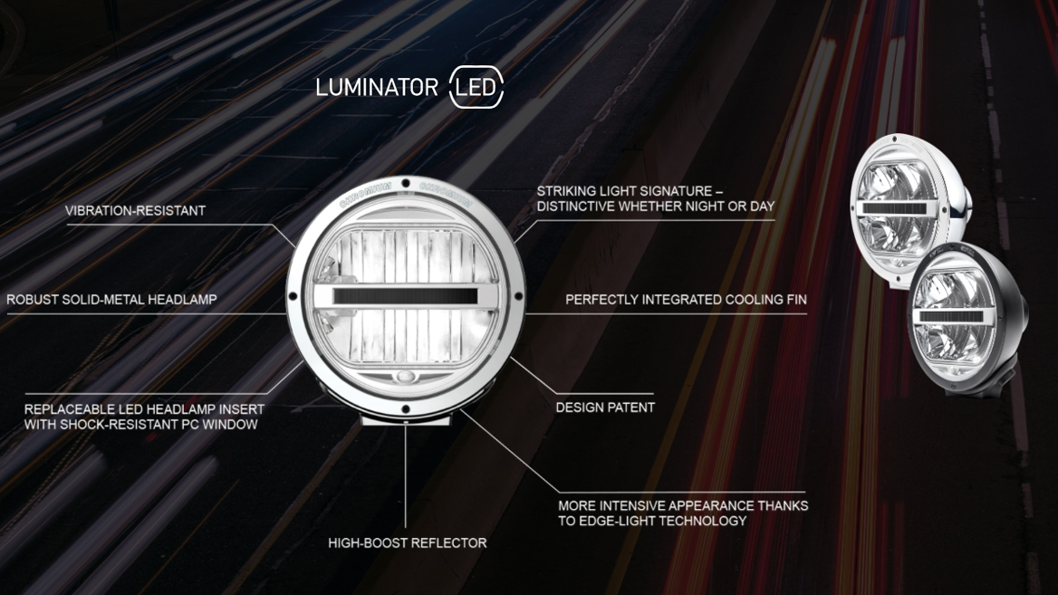 HELLA Luminator mit LED Positionslicht ✬ Metall Ausführung ✬ CELIS