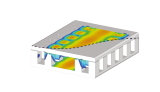 Simulation image of a waveguide antenna from Gapwaves. HELLA will integrate this technology into the next generation of corner radar sensors, further enhancing the sensors' performance. (Source: Gapwaves)