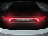 The rear lighting is equipped with holographic technology.