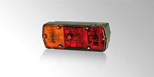 Combination lamp with blackout tail light