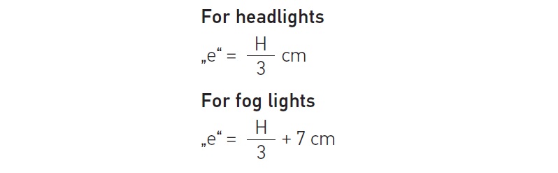 Headlight Alignment Chart
