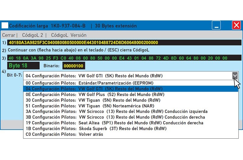 Consultar el estado del software del BCM