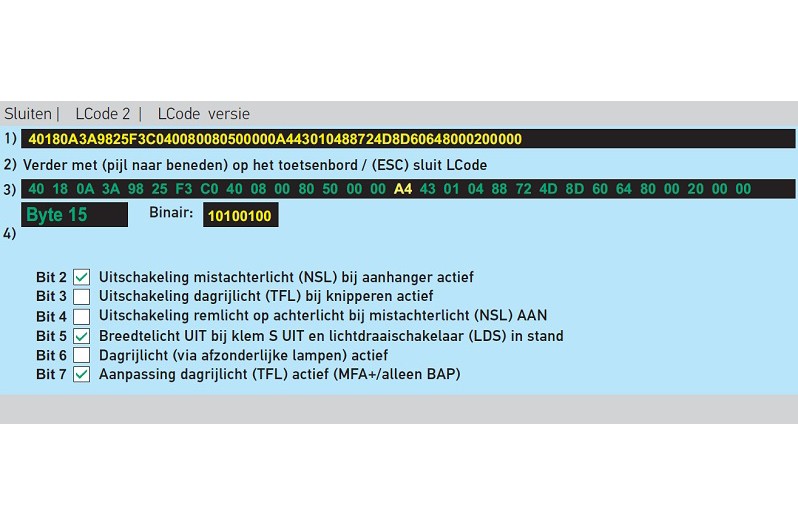 Dagrijverlichting: TFL-functie deactiveren
