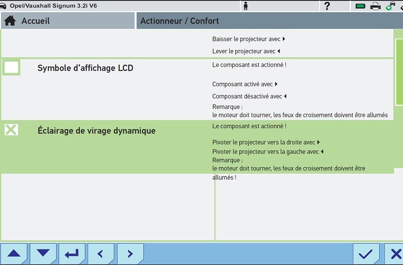 Contrôle de l'éclairage de virage : dépannage