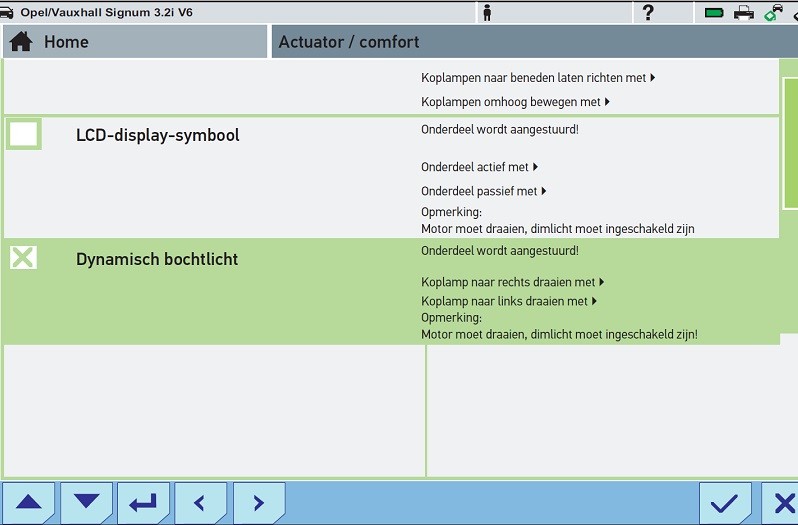 Bochtverlichting controleren: foutopsporing
