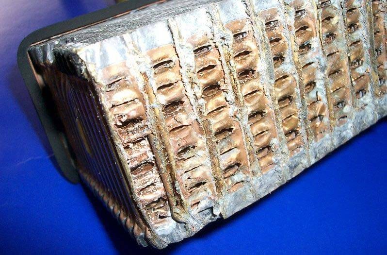  Tipik ısı eşanjörü hasarları: Kireç tortuları