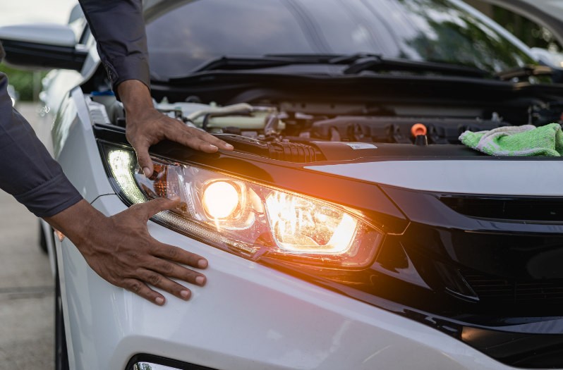 Ilustração da iluminação do veículo com CAN-Bus