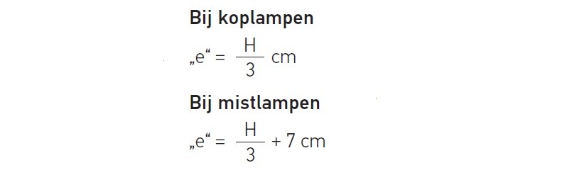 Koplampen zonder apparaat afstellen: formule