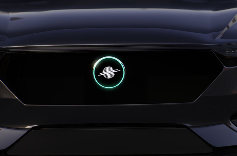 An illuminated brand logo is also one of the options possible for the creation of striking body lighting.