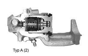 Brake calliper with integrated handbrake mechanism - Brake calliper type A (1)