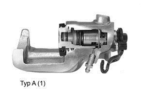 Brake calliper with integrated handbrake mechanism - Brake calliper type A (2)