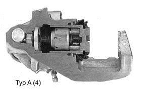 Brake calliper with integrated handbrake mechanism - Brake calliper type A (3)