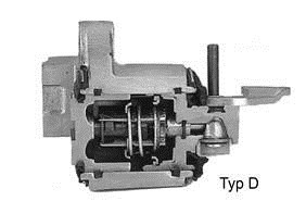 Brake calliper with integrated handbrake mechanism - Brake calliper type D