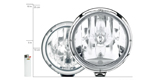 Size comparison of the Rallye headlamps.