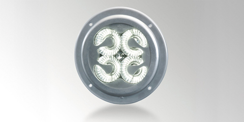 Luce per interni rotonda CargoLED per uso come plafoniera con 4 LED di potenza di HELLA